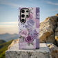 Lavender Lace Garden Phone Case – Soft Romance in Every Stitch