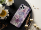 Lavender Lace Garden Phone Case – Soft Romance in Every Stitch