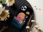 Neon Bloom Horizon Phone Case – Floral Meets Synthwave