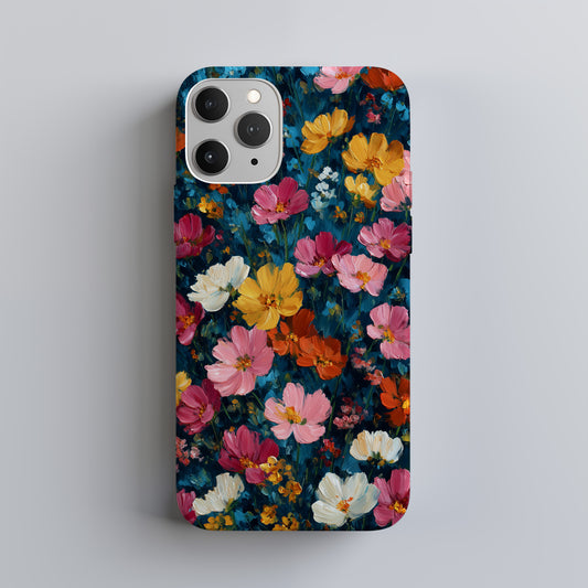 Midnight Garden Bloom Phone Case – Painterly Floral Elegance