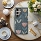 Nordic Meadow Bloom Phone Case – Minimal Folk Charm