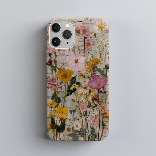 Wildflower Study Phone Case – Painterly Botanical Elegance