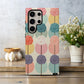 Retro Bloom Rows Phone Case – Mid-Century Floral Pop