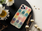 Retro Bloom Rows Phone Case – Mid-Century Floral Pop