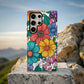 Color Me Blooming Phone Case – Retro Coloring Book Vibes