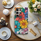 Color Me Blooming Phone Case – Retro Coloring Book Vibes