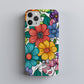 Color Me Blooming Phone Case – Retro Coloring Book Vibes