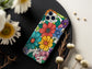 Color Me Blooming Phone Case – Retro Coloring Book Vibes