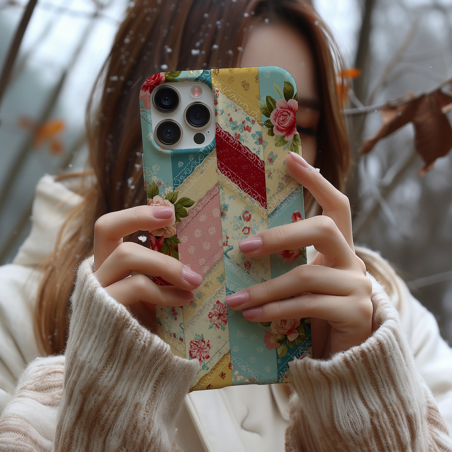Heirloom Patchwork Phone Case – Timeless Vintage Charm