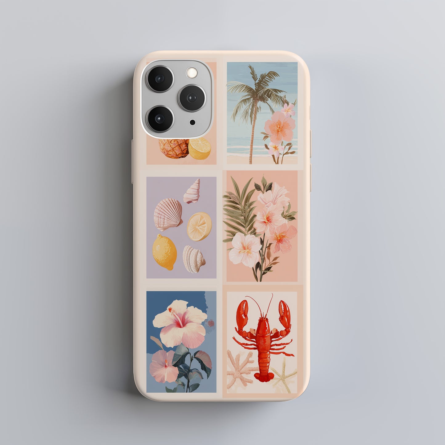 Seaside Collage Phone Case – Whimsical Coastal Charm