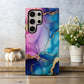 Aurora Marble Phone Case – Radiant Jewel Swirls