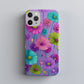 Electric Bloom – Y2K Pop Floral Phone Case