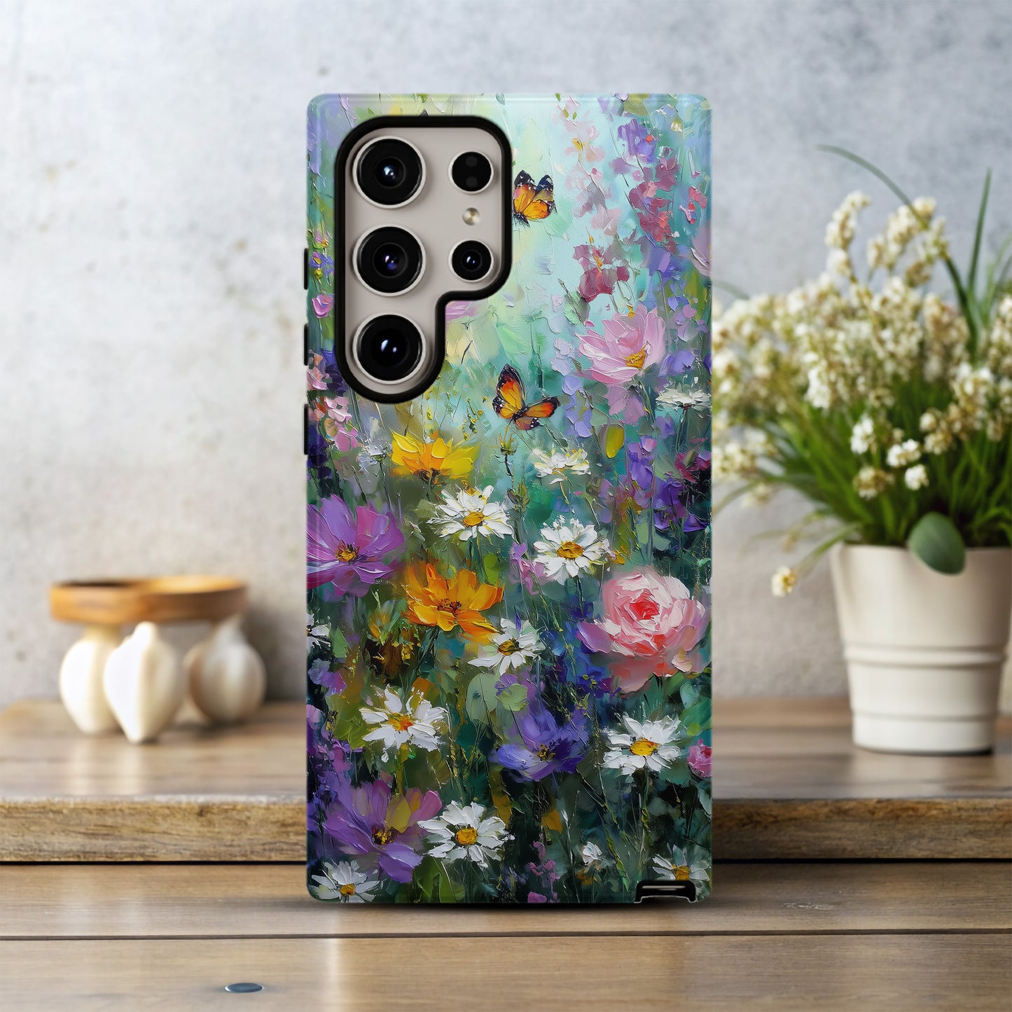 Garden Reverie – Impressionist Butterfly Phone Case
