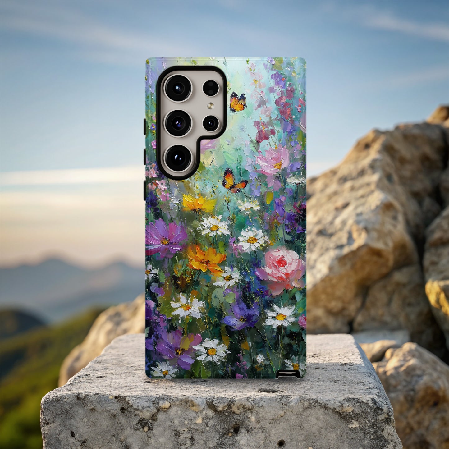 Garden Reverie – Impressionist Butterfly Phone Case