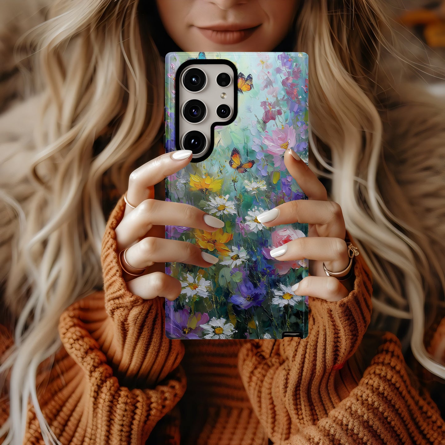 Garden Reverie – Impressionist Butterfly Phone Case