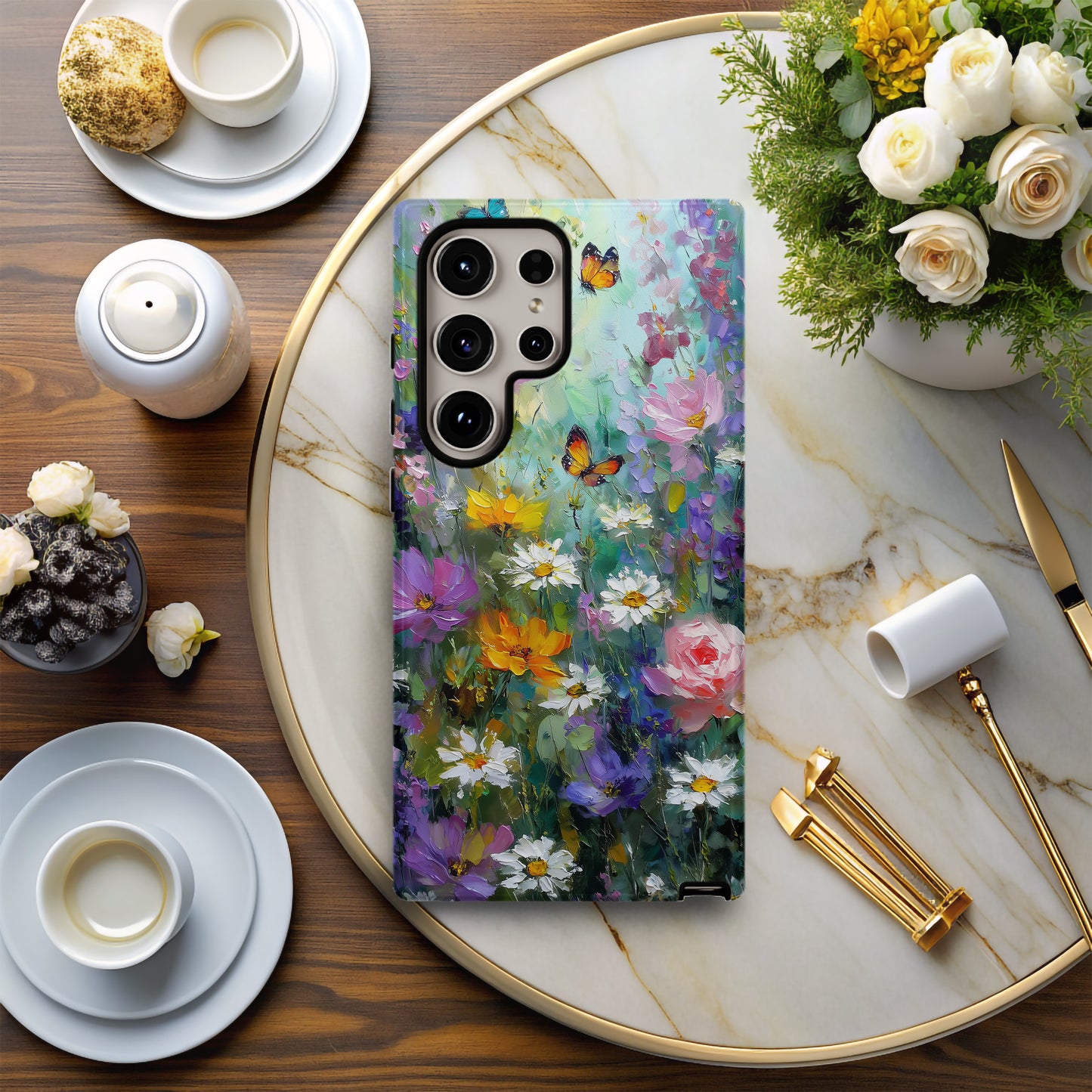 Garden Reverie – Impressionist Butterfly Phone Case