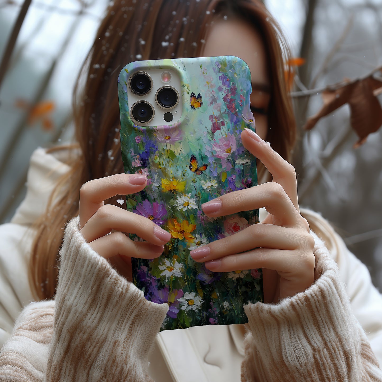 Garden Reverie – Impressionist Butterfly Phone Case
