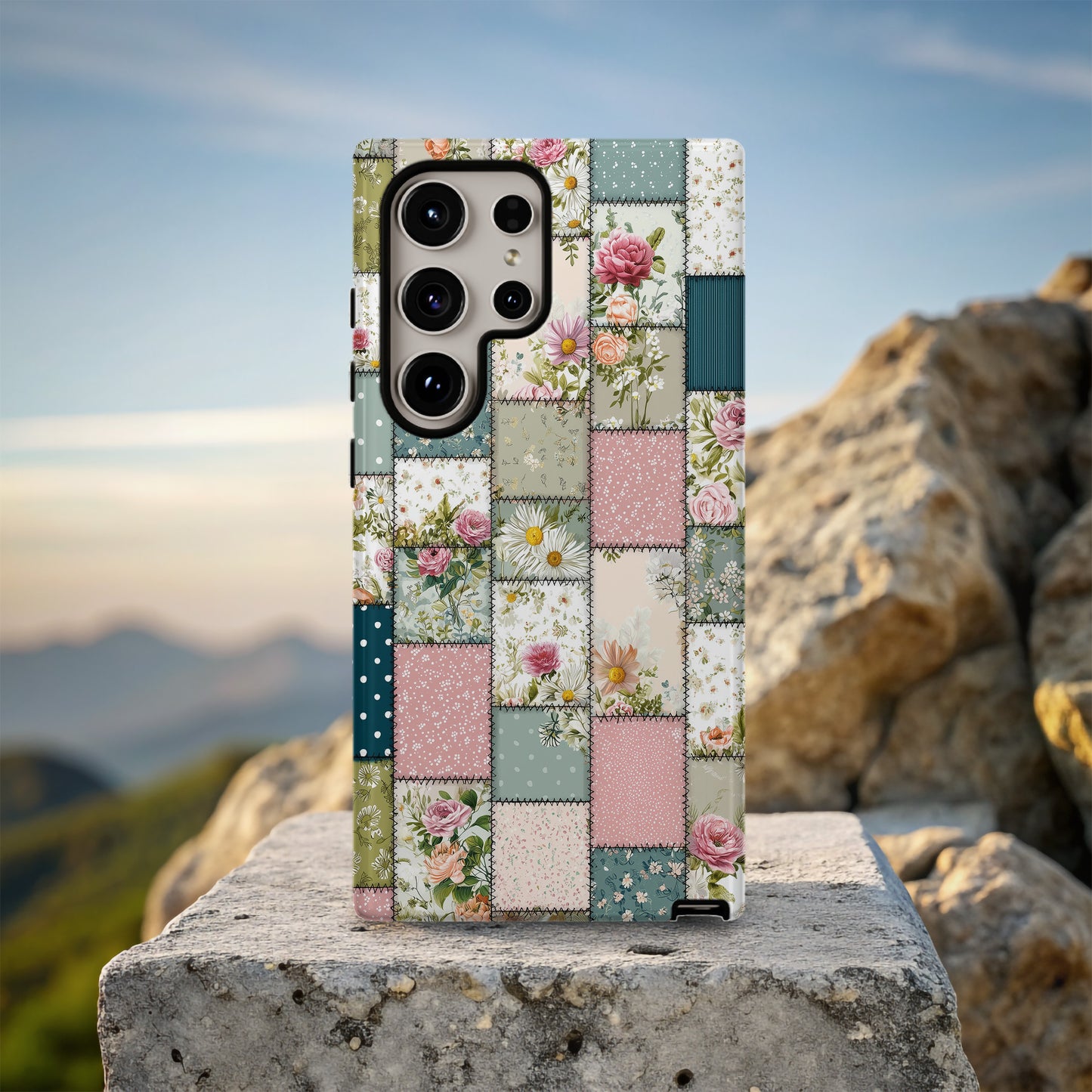 Cottage Garden Quilt – Floral Patchwork Phone Case