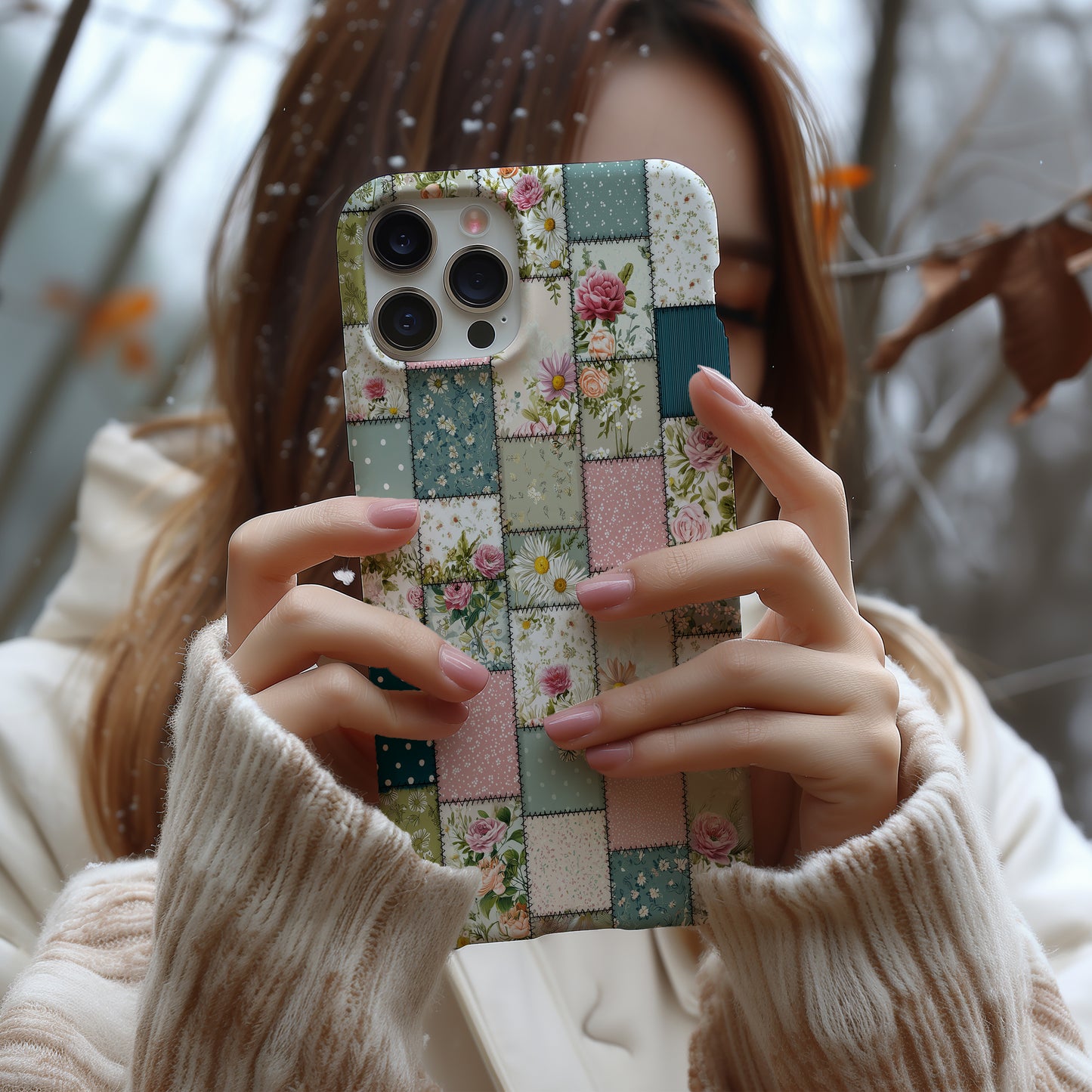 Cottage Garden Quilt – Floral Patchwork Phone Case