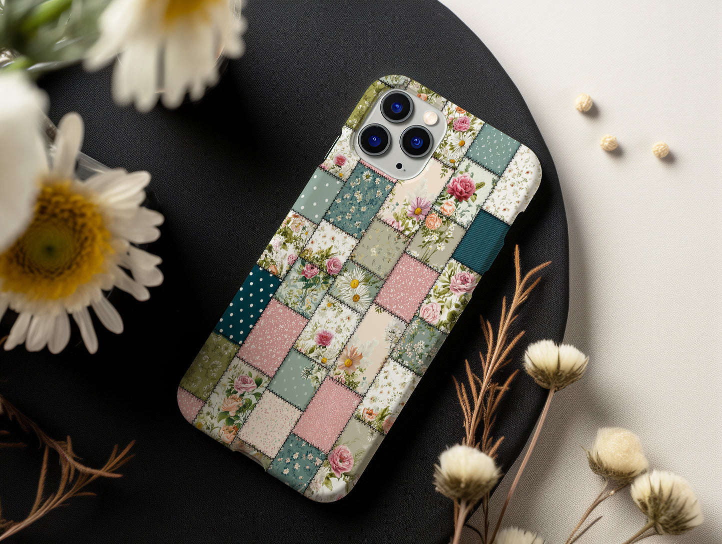 Cottage Garden Quilt – Floral Patchwork Phone Case