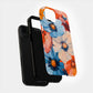 Sunset Bloomscape – Bold Abstract Floral Phone Case