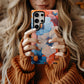 Sunset Bloomscape – Bold Abstract Floral Phone Case