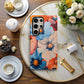 Sunset Bloomscape – Bold Abstract Floral Phone Case