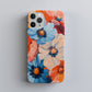 Sunset Bloomscape – Bold Abstract Floral Phone Case