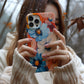 Sunset Bloomscape – Bold Abstract Floral Phone Case
