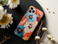 Sunset Bloomscape – Bold Abstract Floral Phone Case