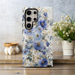 Bluebell Reverie – Elegant Dusty Blue Floral Phone Case