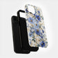 Bluebell Reverie – Elegant Dusty Blue Floral Phone Case