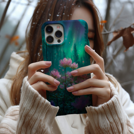 Aurora Bloom – Enchanted Glow Floral Phone Case