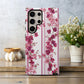 Cherry Blossom Bliss – Elegant Floral Stripe Case