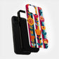 Scandi Bloom Bold – Scandinavian Folk Floral Stripe Case