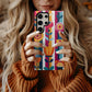 Scandi Bloom Bold – Scandinavian Folk Floral Stripe Case