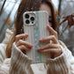 Rose Lace Reverie – Shabby Chic Floral Stripe Case