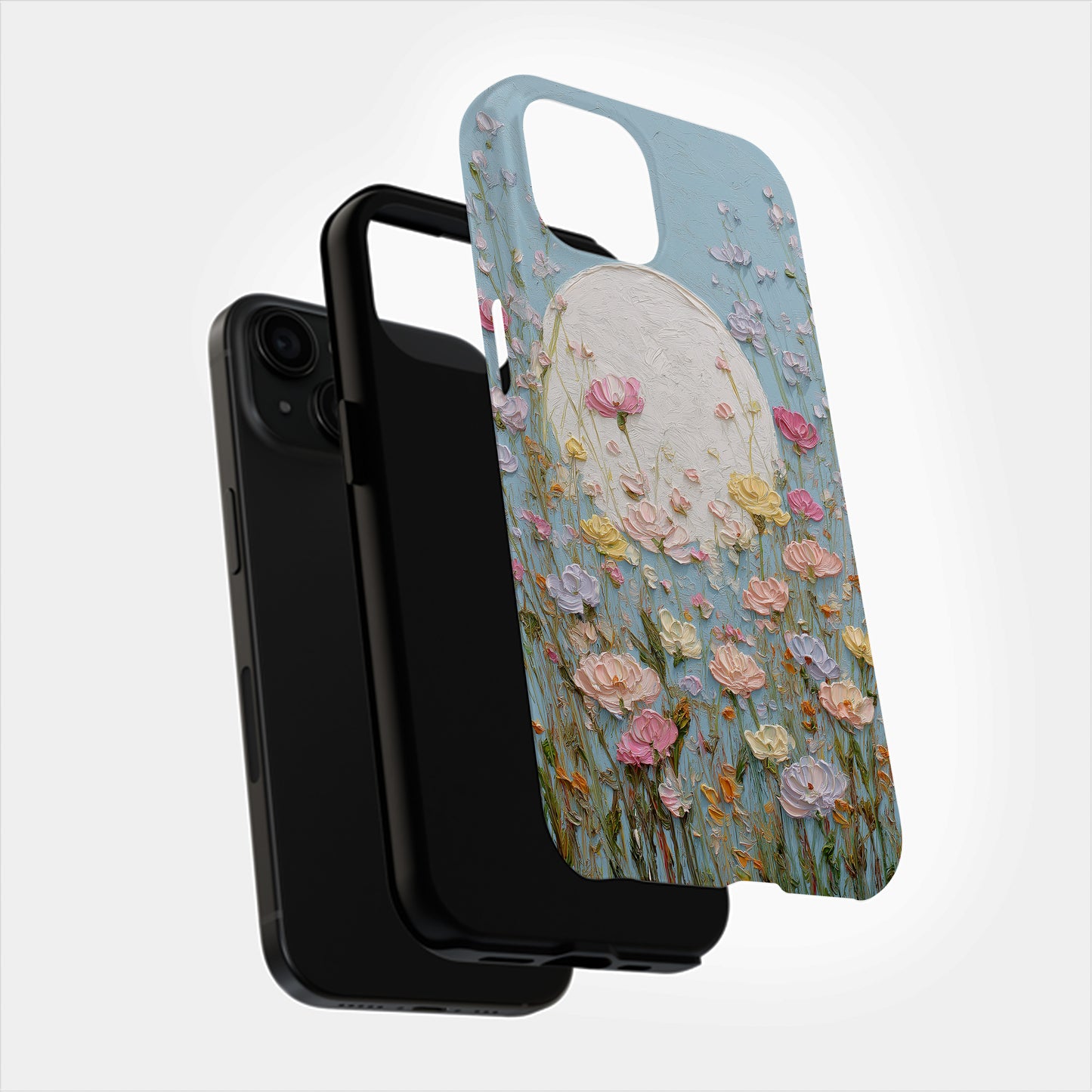 Luna Bloom – Serene Pastel Wildflower Case