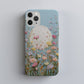 Luna Bloom – Serene Pastel Wildflower Case