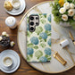 Pastel Hydrangea Charm – Hand-Drawn Floral Case