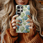 Pastel Hydrangea Charm – Hand-Drawn Floral Case