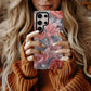 Silver Flame Elegance – Rose & Lily Metallic Floral Case