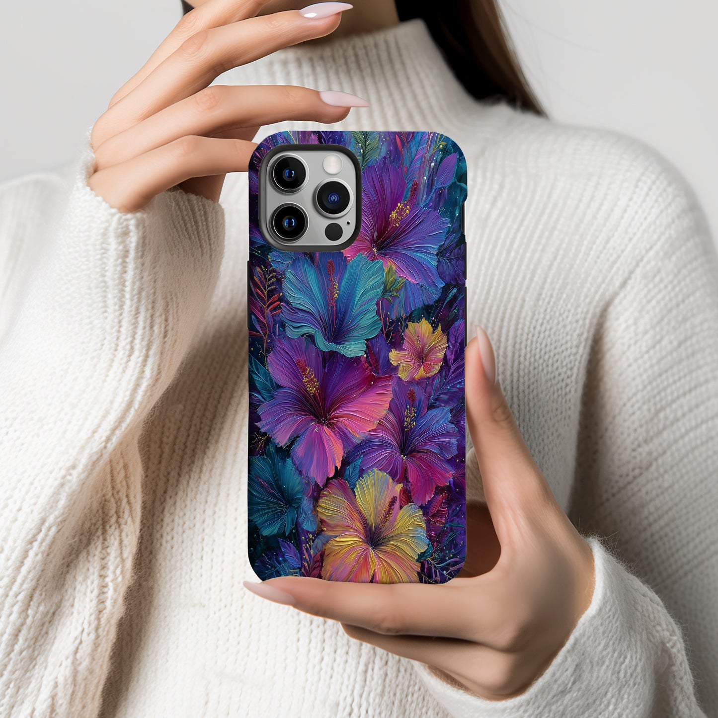 Electric Tropics – Vivid Jungle Bloom Phone Case
