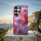 Dew Kissed Elegance – Macro Pink Lily Bloom Phone Case