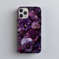 Velvet Bloom – Monochrome Violet Pansy Phone Case
