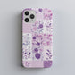 Lavender Lace Patchwork Floral Phone Case