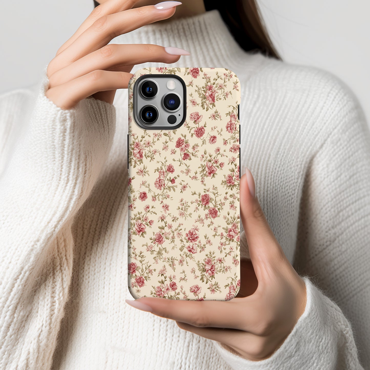 Vintage Rose Whisper Phone Case
