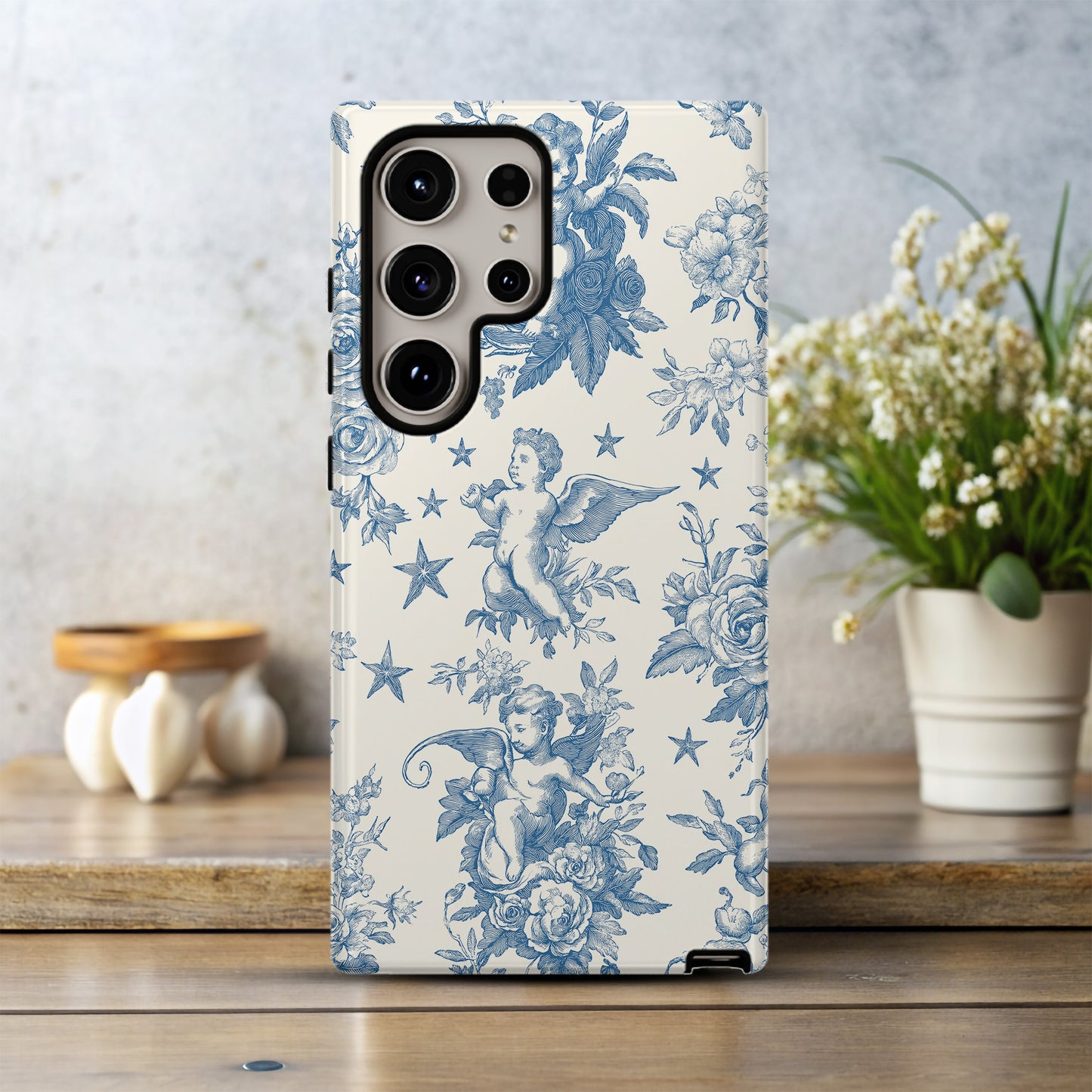 Heavenly Cherubs Toile Phone Case