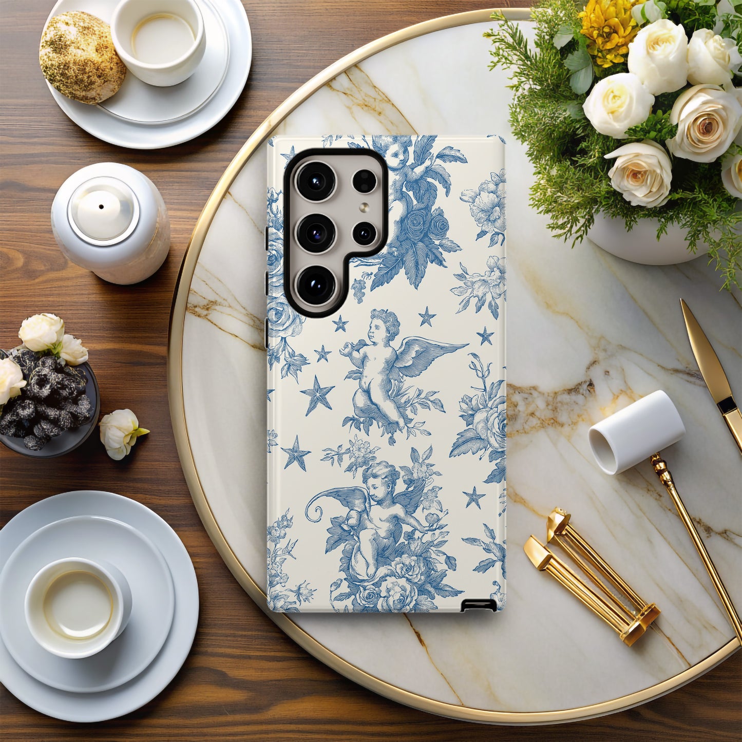 Heavenly Cherubs Toile Phone Case
