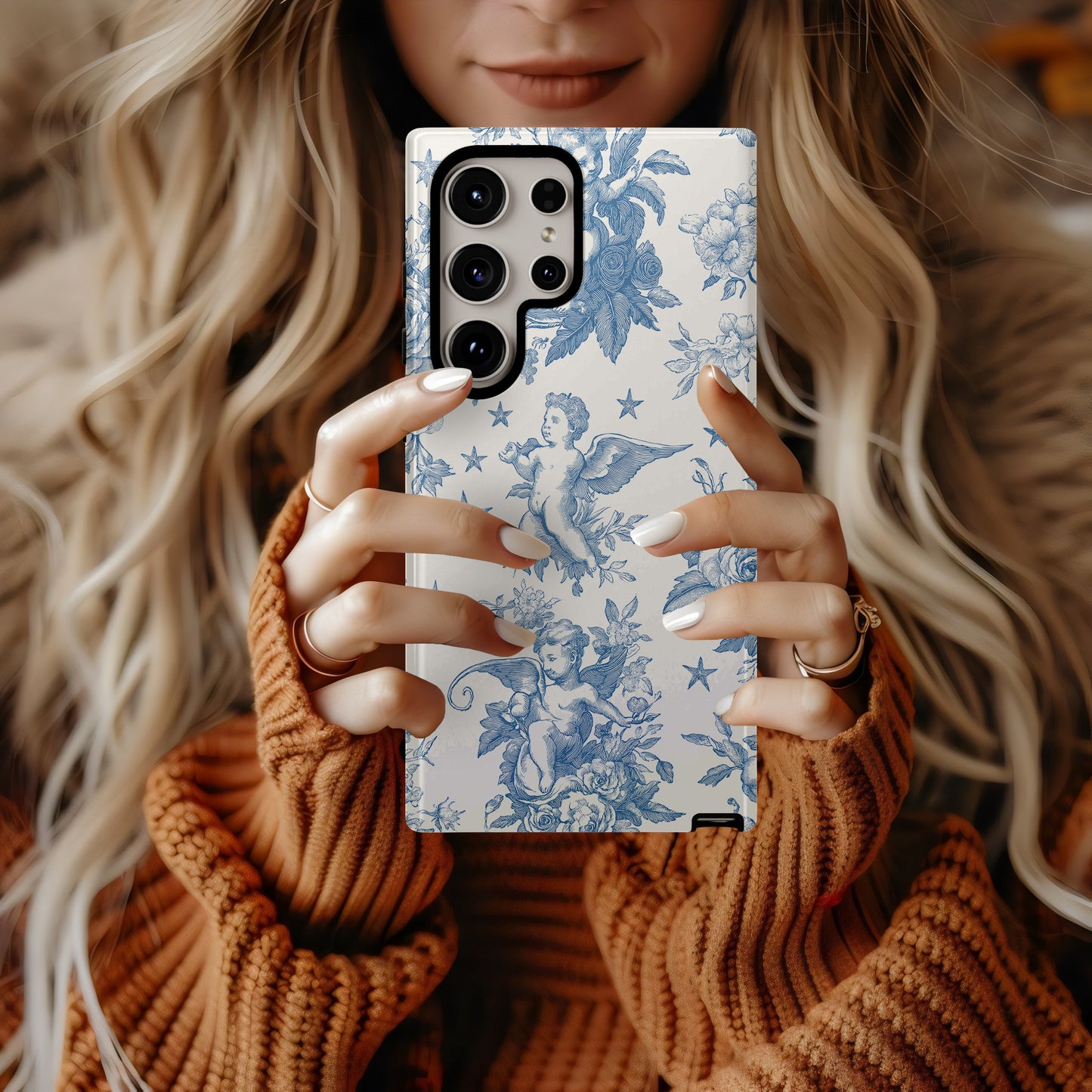 Heavenly Cherubs Toile Phone Case